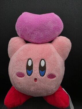 Kirby Plush Toy By Sanei With Pink Heart Embroidery Nintendo HAL Laboratory